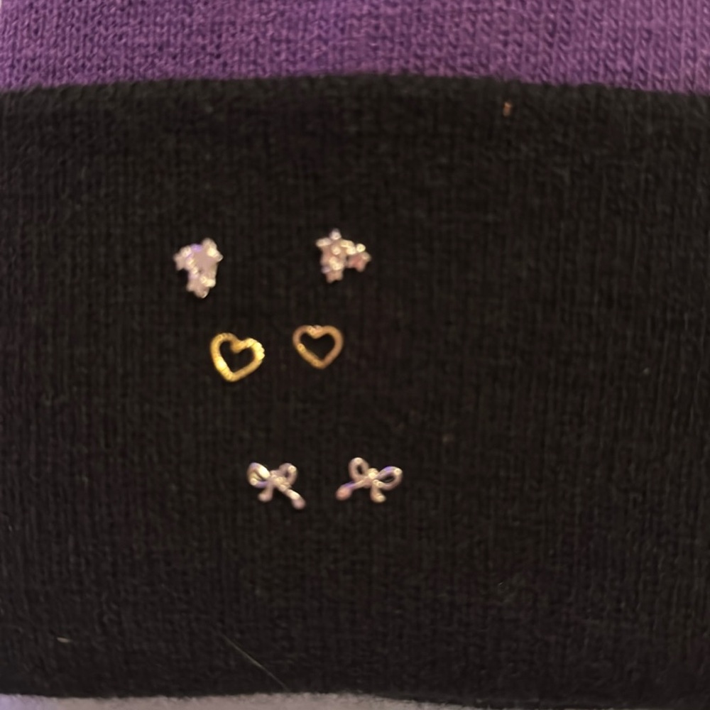 3/Pairs of pierced earrings. Small and dainty. NWT. 3/$10.00